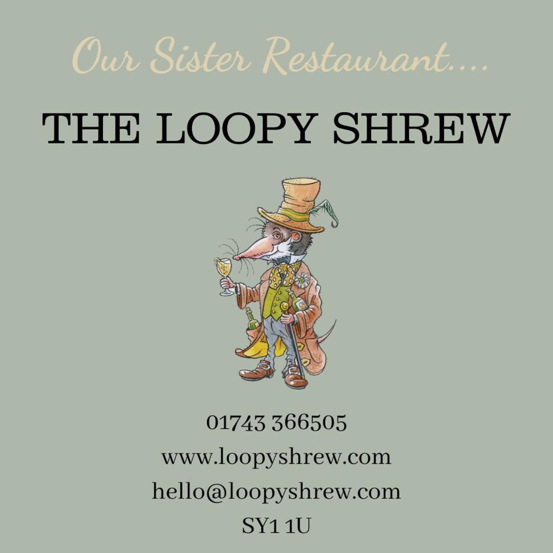 Darwin'S Townhouse Panzió Shrewsbury Kültér fotó The Loopy Shrew logo